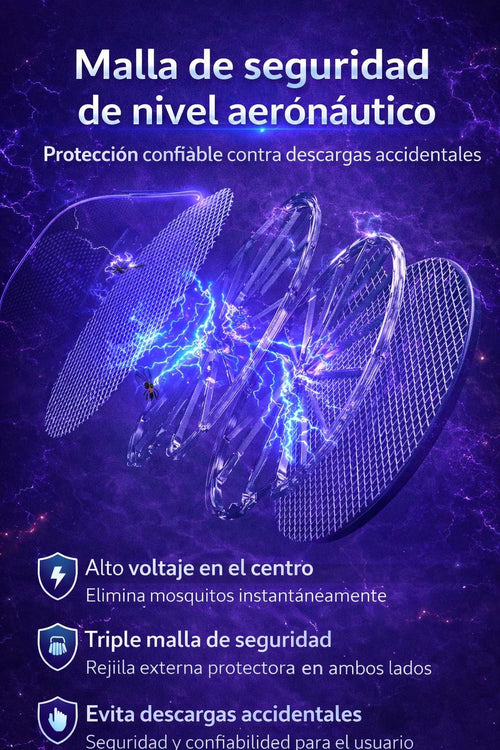MOSQUITO KILLER PRO 3 EN 1 - Raqueta Eléctrica Plegable con luz UV