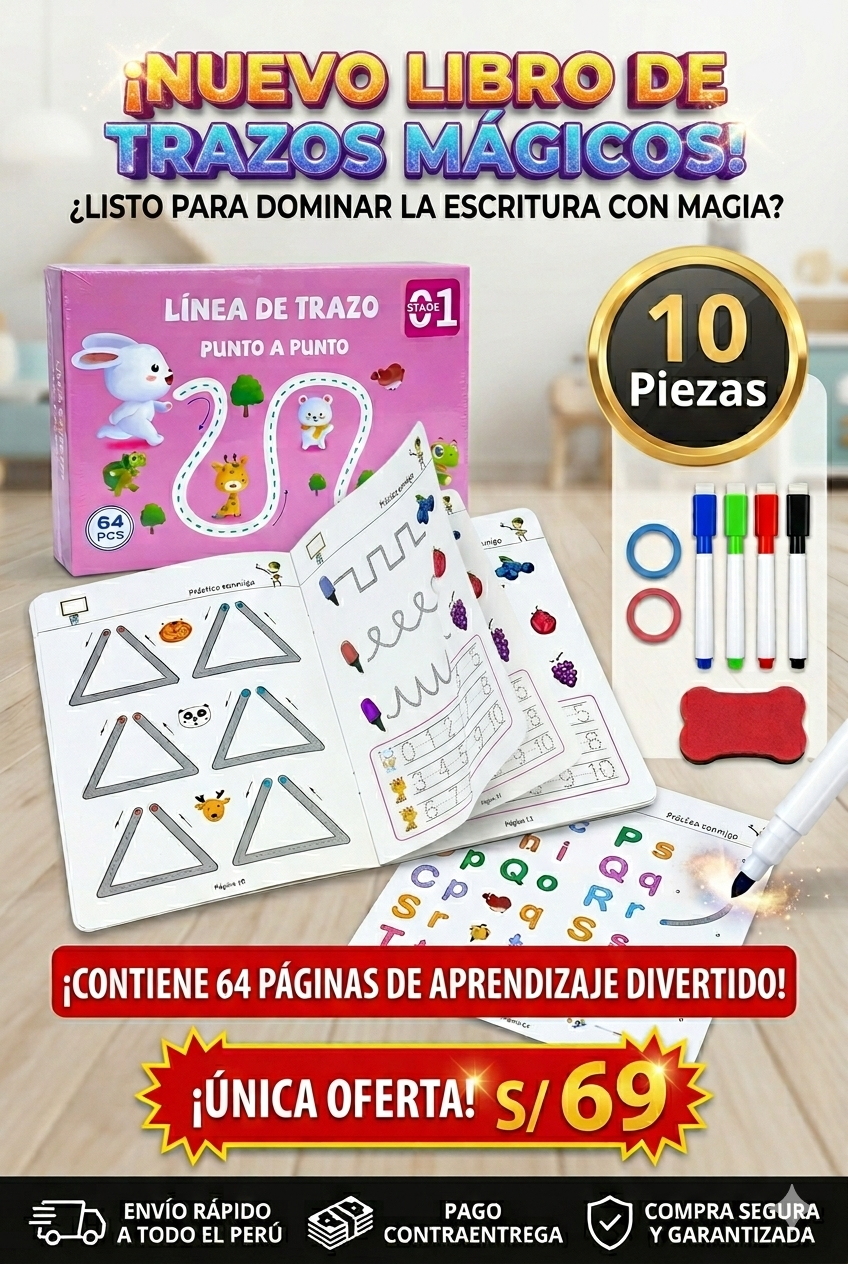 LIBRO DE TRAZOS MÁGICOS A4