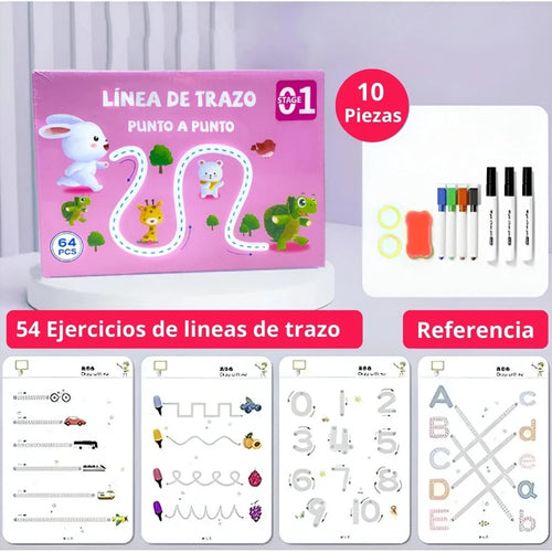 LIBRO DE TRAZOS MÁGICOS A4